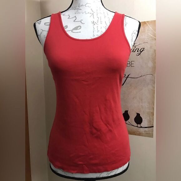 LANDS END Red Racerback Tank Tops - Size XS - Picture 1 of 6